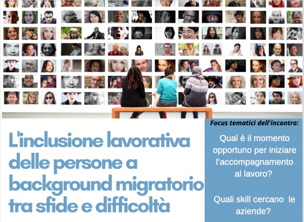 Webinar - Inclusione lavorativa delle persone a background migratoriotra sfide e difficoltà