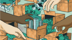 Mediazione cartoline ricerca linea del tempo