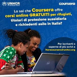 Coursera for Refugees - corsi online gratuiti per richiedenti asilo e titolari di protezione internazionale
