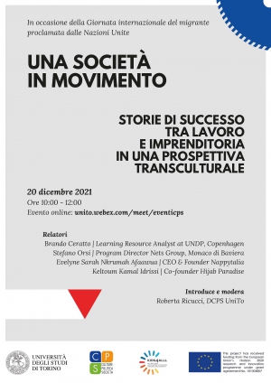 Webinar Una società in movimento - Storie di successo tra lavoro e imprenditoria